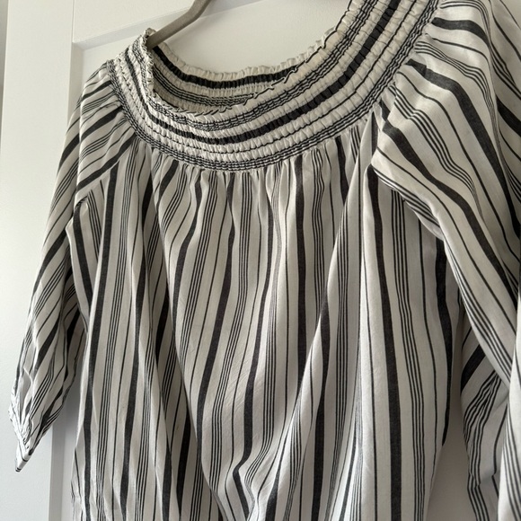 Dynamite grey and white striped top - Picture 2 of 6